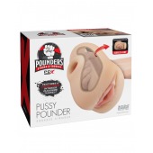 Телесный мастурбатор-вагина Pussy Pounder Squeeze Stroker - Pipedream - в Магнитогорске купить с доставкой