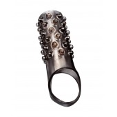 Дымчатая насадка на пенис с выпуклостями - 12 см. - Sex Expert - в Магнитогорске купить с доставкой