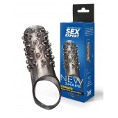 Дымчатая насадка на пенис с выпуклостями - 12 см. - Sex Expert - в Магнитогорске купить с доставкой