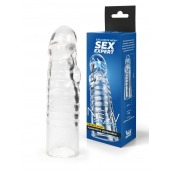 Прозрачная закрытая насадка на член - 15 см. - Sex Expert - в Магнитогорске купить с доставкой
