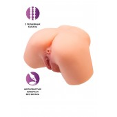 Телесный реалистичный мастурбатор-полуторс с 2 любовными входами - No Name - в Магнитогорске купить с доставкой