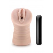 Телесный мастурбатор-вагина Ayumi с вибрацией - Blush Novelties - в Магнитогорске купить с доставкой