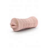 Телесный мастурбатор-ротик Nicole Vibrating Masturbator - Blush Novelties - в Магнитогорске купить с доставкой
