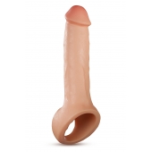 Телесная насадка-удлинитель Thrive 8.75 Inch Realistic Penis Extender Sleeve - 22,2 см. - Blush Novelties - в Магнитогорске купить с доставкой