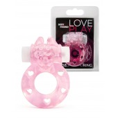 Розовое эрекционное виброкольцо в форме зайчика - 1137 - в Магнитогорске купить с доставкой