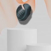 Серый сквозной мастурбатор с вибрацией Manwan Starter - Manwan - в Магнитогорске купить с доставкой