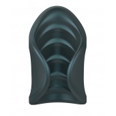 Серый сквозной мастурбатор с вибрацией Manwan Starter - Manwan - в Магнитогорске купить с доставкой