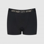 Черные трусики-боксеры для фиксации насадок Strap-on-me Harness Lingerie Allure - size M - Strap-on-me - купить с доставкой в Магнитогорске