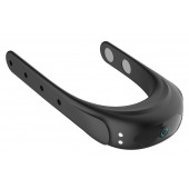 Черное эрекционное виброкольцо на ремешках - Boys of Toys - в Магнитогорске купить с доставкой