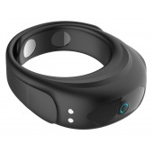 Черное эрекционное виброкольцо на ремешках - Boys of Toys - в Магнитогорске купить с доставкой