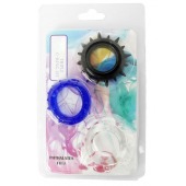 Набор из 3 эрекционных колец разного цвета и рельефа - Boys of Toys - в Магнитогорске купить с доставкой