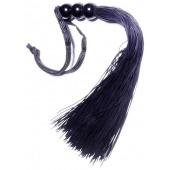 Черная силиконовая плетка - 25,4 см. - Boys of Toys - купить с доставкой в Магнитогорске