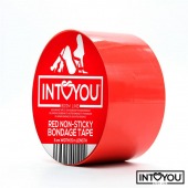 Красный скотч для фиксации Non-Sticky Bondage Tape - 15 м. - Intoyou - купить с доставкой в Магнитогорске