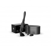 Черная секс-машина с функцией нагрева, насадками и присоской Sesh - Zalo - купить с доставкой в Магнитогорске