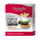 Стимулирующая насадка Sitabella Extender  Красный молодец - Sitabella - купить с доставкой в Магнитогорске