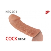 Насадка фаллического вида с венками - 14,7 см. - KOKOS - в Магнитогорске купить с доставкой