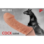 Насадка фаллического вида с венками - 14,7 см. - KOKOS - в Магнитогорске купить с доставкой