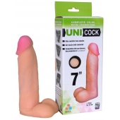 Фаллическая насадка Харнесс UNICOCK 7  - 19 см. - LOVETOY (А-Полимер) - купить с доставкой в Магнитогорске