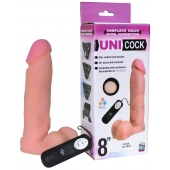 Фаллическая насадка Харнесс UNICOCK 8  с вибрацией - 20 см. - LOVETOY (А-Полимер) - купить с доставкой в Магнитогорске