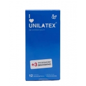 Классические презервативы Unilatex Natural Plain - 12 шт. + 3 шт. в подарок - Unilatex - купить с доставкой в Магнитогорске