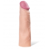 Реалистичная насадка с ярко выраженной головкой - 16,5 см. - A-toys - в Магнитогорске купить с доставкой