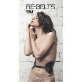 Пояс с клёпками Yona Black - Rebelts - купить с доставкой в Магнитогорске