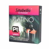 Стимулирующая насадка с шипиками по бокам Platino  Тайфун - Sitabella - купить с доставкой в Магнитогорске