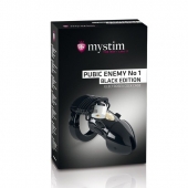 Пояс верности с электростимуляцией Mystim Pubic Enemy No1 Black Edition - MyStim - купить с доставкой в Магнитогорске
