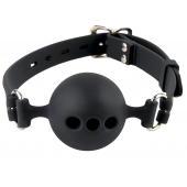 Силиконовый кляп-шар с отверстиями для дыхания Silicone Breathable Ball Gag Small - Pipedream - купить с доставкой в Магнитогорске