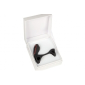 Чёрная насадка на фаллос Gladiator + LRS  с трехкнопочным пультом управления - Adrien Lastic - в Магнитогорске купить с доставкой