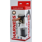 Насадка-фаллоимитатор на кожаных трусиках Harness Ultra Realistic 7  - 18 см. - LOVETOY (А-Полимер) - купить с доставкой в Магнитогорске