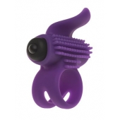 Эрекционное кольцо с подхватом мошонки и стимуляцией клитора Bullet Lastic Ring - Adrien Lastic - в Магнитогорске купить с доставкой