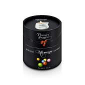 Массажная свеча с ароматом бубль-гума Bougie de Massage Gourmande Bubble Gum - 80 мл. - Plaisir Secret - купить с доставкой в Магнитогорске