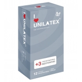 Презервативы с рёбрами Unilatex Ribbed - 12 шт. + 3 шт. в подарок - Unilatex - купить с доставкой в Магнитогорске