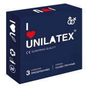 Ультрапрочные презервативы Unilatex Extra Strong - 3 шт. - Unilatex - купить с доставкой в Магнитогорске