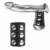 Утяжка на пенис на кнопочках 100% PVC STRAP WITH METAL SNAP - BlueLine - купить с доставкой в Магнитогорске