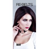 Чёрный чокер-кляп Iman Black - Rebelts - купить с доставкой в Магнитогорске