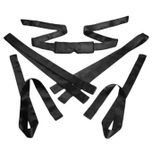 Бондажный набор из сатиновых лент Bordeaux 5 Piece Satin Bondage Set - XR Brands - купить с доставкой в Магнитогорске