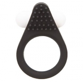 Чёрное эрекционное кольцо LIT-UP SILICONE STIMU RING 1 BLACK - Dream Toys - в Магнитогорске купить с доставкой