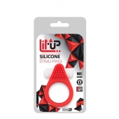 Красное эрекционное кольцо LIT-UP SILICONE STIMU RING 1 RED - Dream Toys - в Магнитогорске купить с доставкой