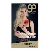 Пластиковая метелочка с красными пёрышками Small Feather Tickler - 32 см. - Blush Novelties - купить с доставкой в Магнитогорске