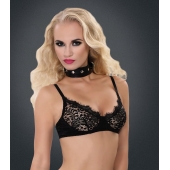 Полиуретановый ошейник с пуклями и D-кольцами Collar with Studs - Blush Novelties - купить с доставкой в Магнитогорске