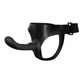 Страпон с изогнутой головкой Ultra Harness Curvy Dildo - 15,8 см. - Baile - купить с доставкой в Магнитогорске