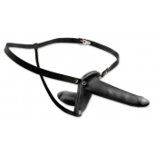 Женский страпон с вагинальной пробкой Double Penetrix Strap-on - 15 см. - Pipedream - купить с доставкой в Магнитогорске