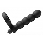 Насадка для двойного проникновения Double Fun Cock Ring with Double Penetration Vibe - XR Brands - в Магнитогорске купить с доставкой