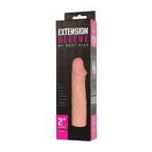 Телесная насадка-удлинитель Extension sleeve - 17 см. - Sitabella - в Магнитогорске купить с доставкой