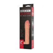 Телесная насадка-удлинитель Extension sleeve с подхватом - 17 см. - Sitabella - в Магнитогорске купить с доставкой