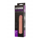 Насадка-удлинитель Extension sleeve телесного цвета - 18,5 см. - Sitabella - в Магнитогорске купить с доставкой