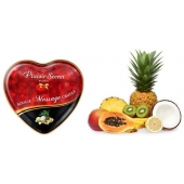 Массажная свеча с ароматом экзотических фруктов Bougie Massage Candle - 35 мл. - Plaisir Secret - купить с доставкой в Магнитогорске