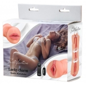 Двусторонний мастурбатор с вибропулей Satisfaction Lucky charm - Lola Games - в Магнитогорске купить с доставкой